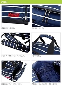ア*ノ様 Coleman コールマン TRAVEL 3wayボストンバッグ SM Amazon | 3ウェイボストン SM (ネイビードット) | Coleman